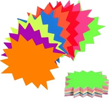 400 Pieces Yard Sale 400 Pcs 3.5×2.8 Inch Starburst Signs, Conspicuous 