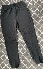 All In Motion Kids 5-6 YBlack Stretch Woven Taper Pants Water Repellent UPF50