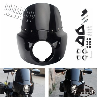 Front Fairing & Headlight Extension Blocks For Harley Dyna Street Bob FXDB 06-17