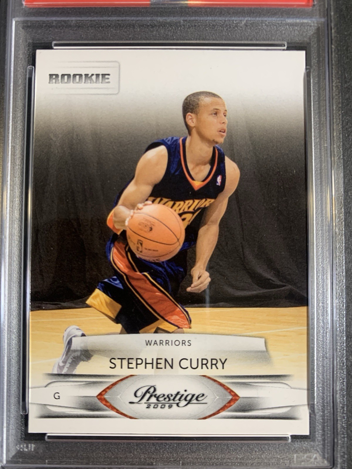 2009-10 Panini Prestige - Rookie Stephen Curry #157 (RC) PSA 9 view 2