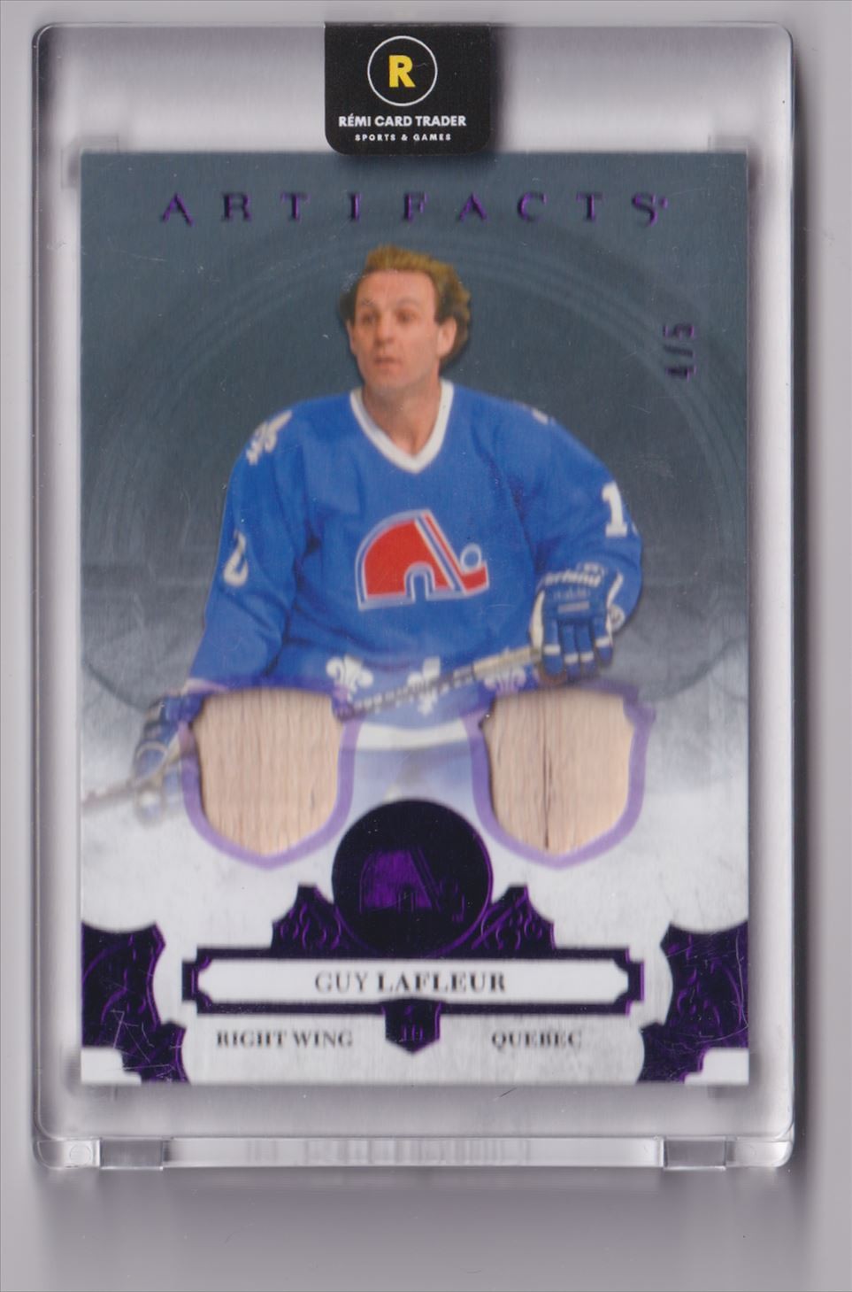 2017-18 Upper Deck Artifacts Stick Guy Lafleur 4/5 Canada #136