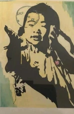 Vtg. Original Mid-Century Pop Art Painting - Signed - A Girl, Her Kingdom