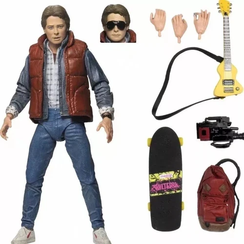 NECA Movie Back To The Future Marty Mcfly w Guitar 7" Action Figure Ultimate Toy - Picture 2 of 7
