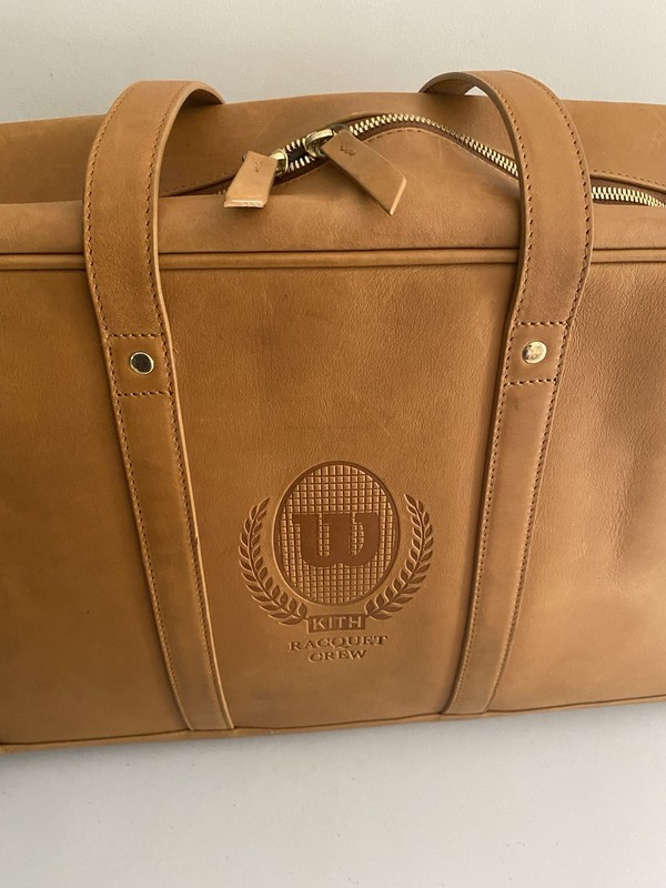 Kith X Wilson Leather Racquet Crew Bag Showmen Tennis Bag *Read Description*