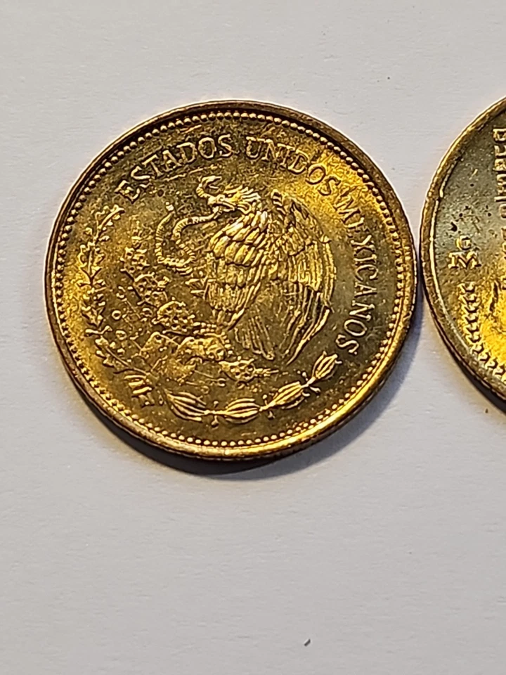 México 20 centavos 1983, cabeza de piedra de la cultura olmeca, KM491, 1 UNC. Moneda, envío gratis Foto 3 de 4