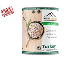 All Natural Canned Turkey 28 Oz - Fully Cooked, Ready  Versatile for Meals