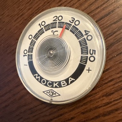 Vintage Soviet thermometer Moscow. USSR Ships From South Carolina