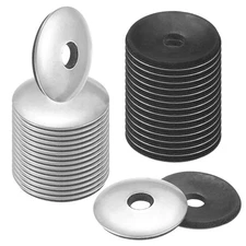 100-Pack Bonded Sealing Rubber Washers, 1/4" x 1"OD Neoprene Washer Gasket