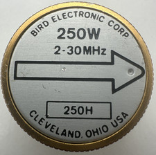 Bird 43 Thruline WattMeter Element 250W 250H 2-30MHz
