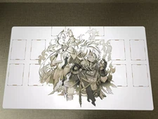 WVICM Duel Playmat White Goddess Fallen of Albaz TCG CCG Trading Card Game Mat