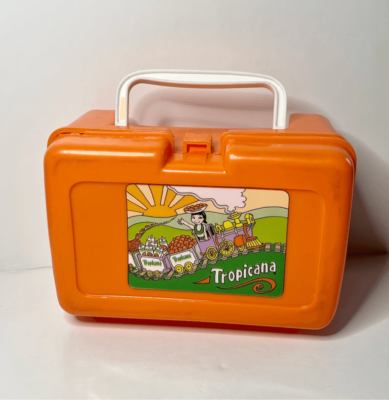 Vintage Tropicana ORANGE Juice Plastic Snack Size Box Damage | eBay