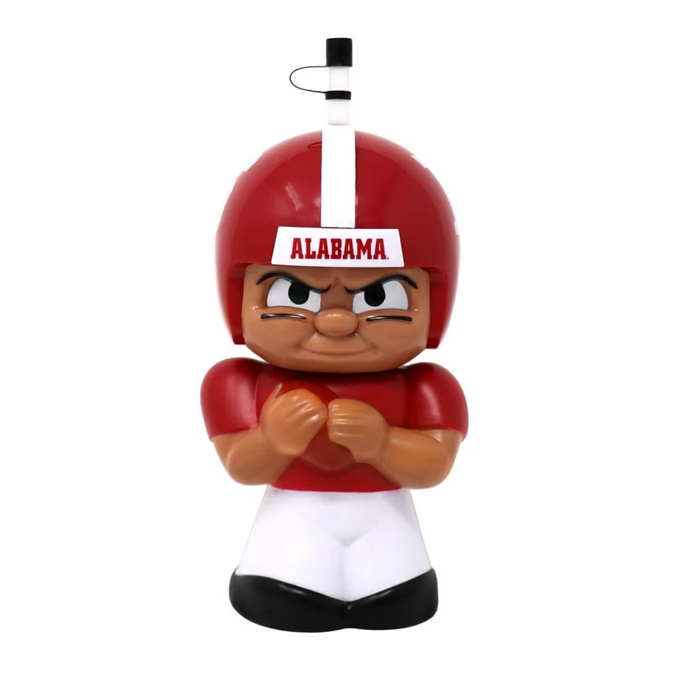 ALABAMA CRIMSON TIDE TENNYMATES BIG SIP 3D PERSONAJE TAZA 16OZ JUGADOR DE FÚTBOL AMERICANO Foto 2 de 4