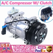 AC A/C Compressor with Clutch For Peterbilt & Kenworth T660 T800 4039 4424 4731