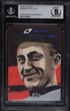 Ty Cobb Original Art Sketch Card Detroit Tigers 1/1 BAS