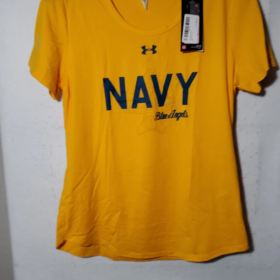 Camisa Under Armour de los Ángeles Azul Marino de Estados Unidos para Mujer Manga Corta Mediana Suelta Nueva con Etiquetas Foto 3 de 4