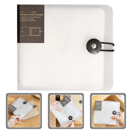 Set of 2 CD -Buchspeicherbeutel Reisen CD-Display-Halter -Organisator