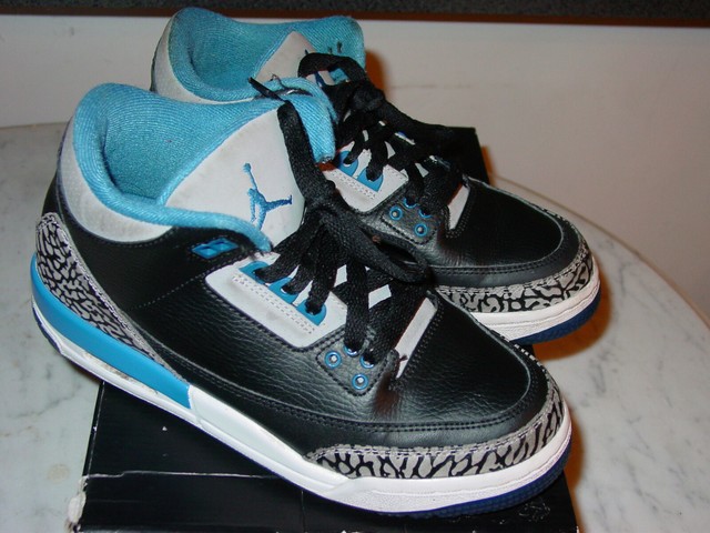retro 3 black blue