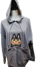 BOBS from Skechers Cat Hoodie Size L PET LOVERS
