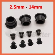 Snap-on Hole Plugs Blanking Silicone End Caps Inserts Seal Pipe Tube 2.5mm~14mm