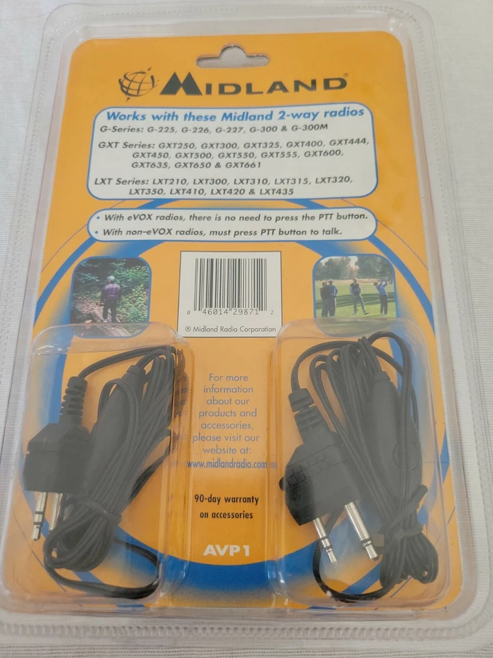 Midland AVP1 | Over the Ear 2-Way Radio Headsets Boom Microphone PTT Button - Image 2 of 3