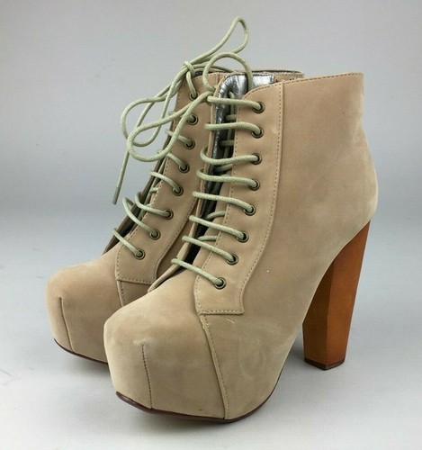 WOMENS LADIES WOODEN BLOCK HIGH HEEL 