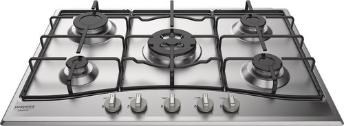 Hotpoint Ariston Piano Cottura incasso gas 5 Fuochi 75 cm Inox PCN 752 T/IX/HAR - Foto 8 di 10