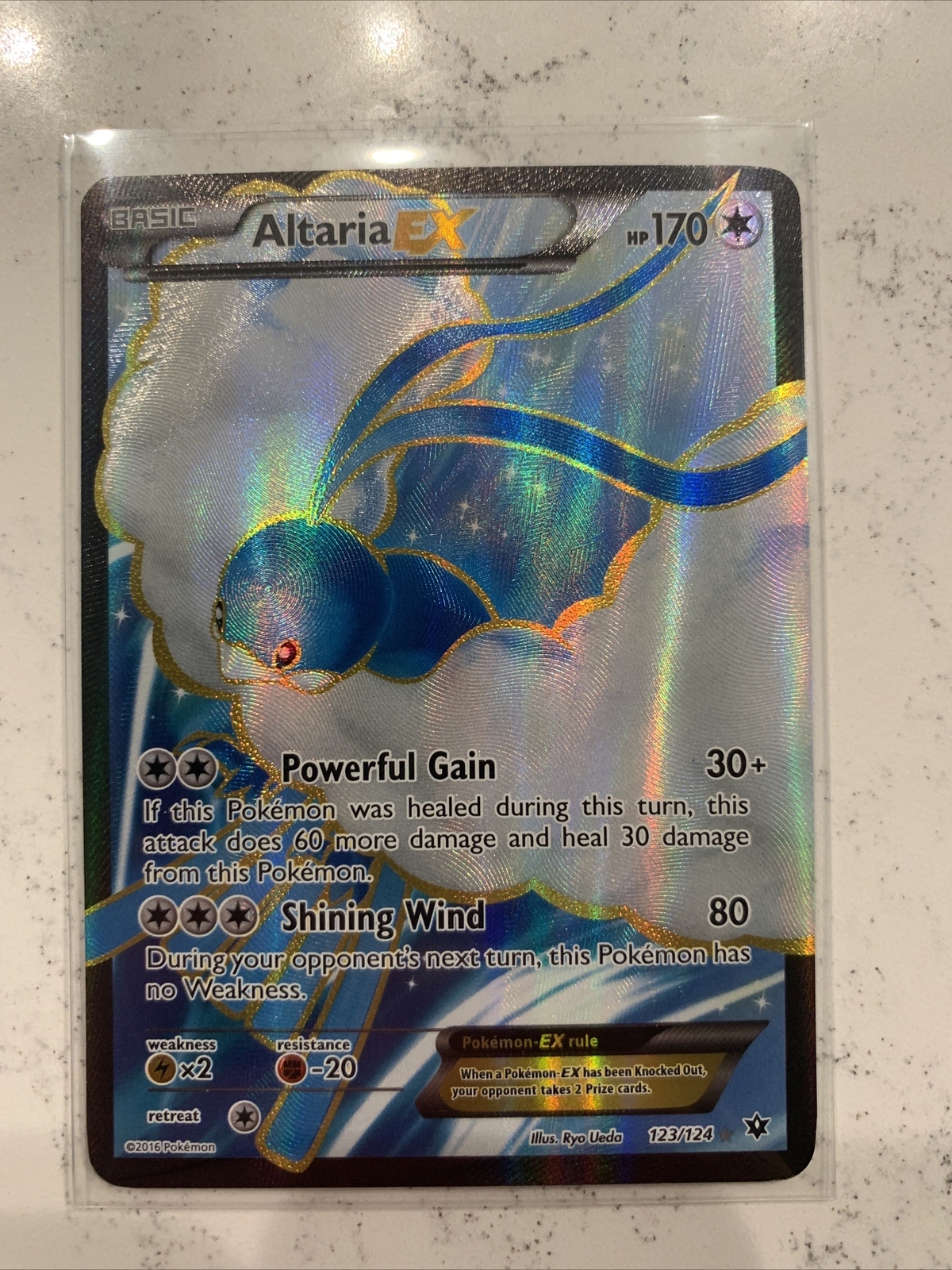 Altaria EX 123/124 Full Art Ultra Rare Card Pokémon 2016 Fates Collide - NM