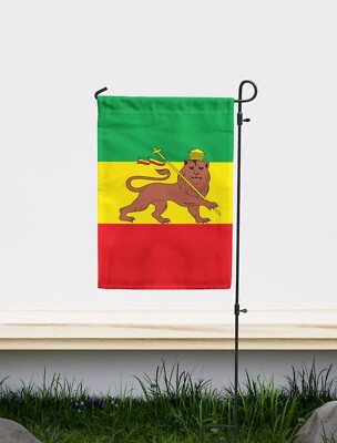 Gartenflagge Äthiopien | Größe 12 x 18 Zoll doppelseitig | Made in EU