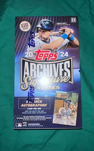 2024 TOPPS ARCHIVES SIGNATURE SERIES RETIRED EDITION FACTORY SEALED HOBBY BOX ⚾️