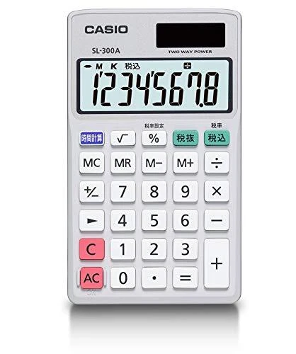 Casio Personal Calculator Time Tax Calculation Notebook Type 8