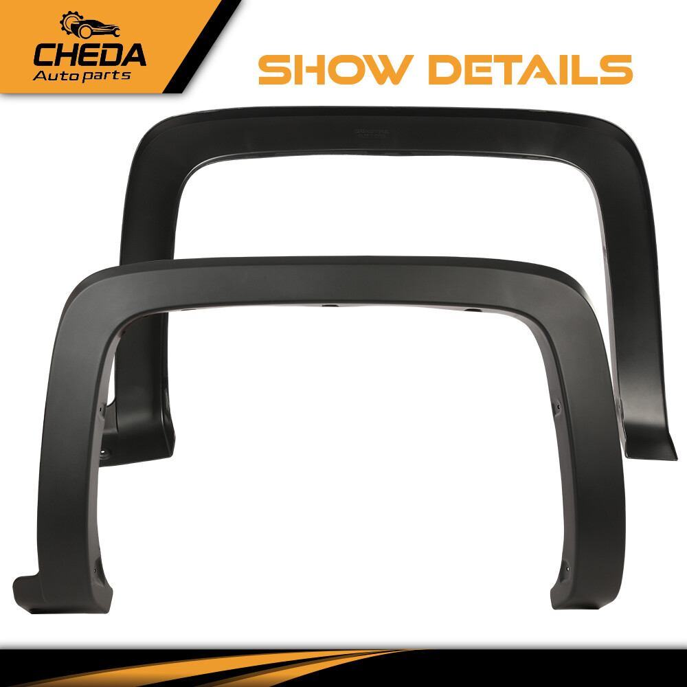 4x Factory Style Fender Flares For 2014-2019 Chevy Silverado 1500 2500 3500 – Textured Black