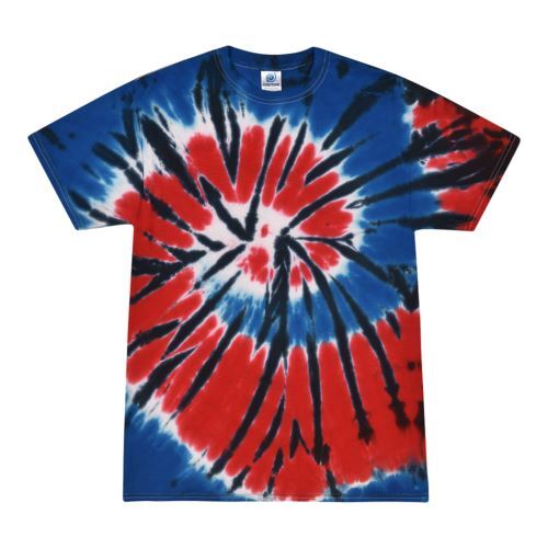 Tie Dye T-Shirts, Adult S M L XL 2XL 3XL, Multi-Color 100% Cotton