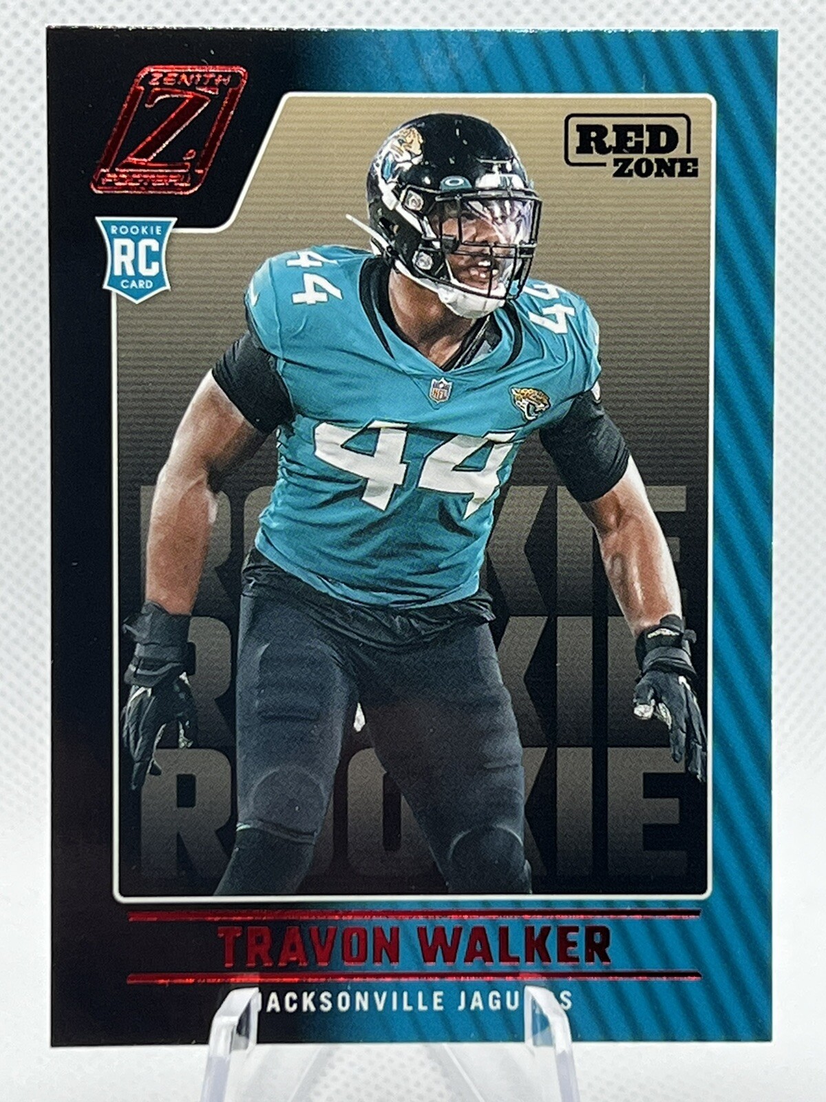 2022 Panini Zenith - Red Zone #125 Red Variation Travon Walker (RC)