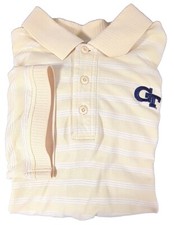 Gear Top Sports Men's Georgia Tech Yellow Short Sleeve Polo Size XL