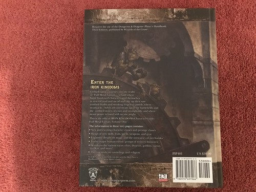 Iron Kingdoms - Full Metal Fantasy: Character Guide Hardback NM TSR AD&D D&D d20 - Picture 2 of 2