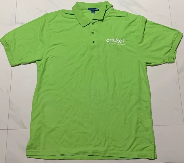 Cricket Wireless Green Polo Shirt Size L / Large eBay