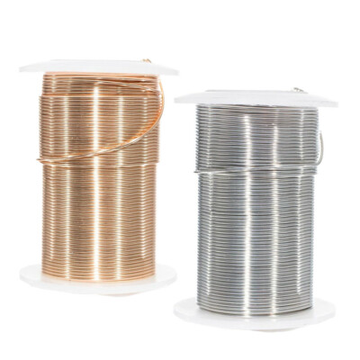 Craft County Tarnish Resistant Copper Craft Wire in Gold or Silver - Many Sizes