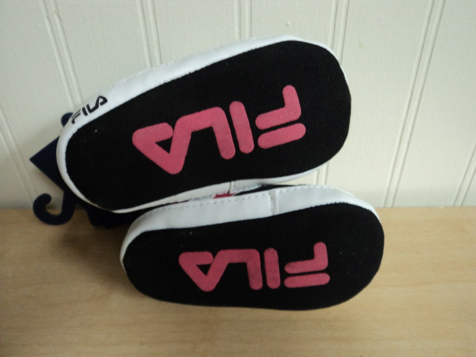 PONY SCARPE CULLA FILA PRE WALKER NUOVE CON ETICHETTE NEONATO BAMBINO RAGAZZI SNEAKERS ALTE 9 12M NERE