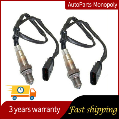 2pcs NEW Downstream O2 Oxygen Sensor for Audi Porsche Volkswagen