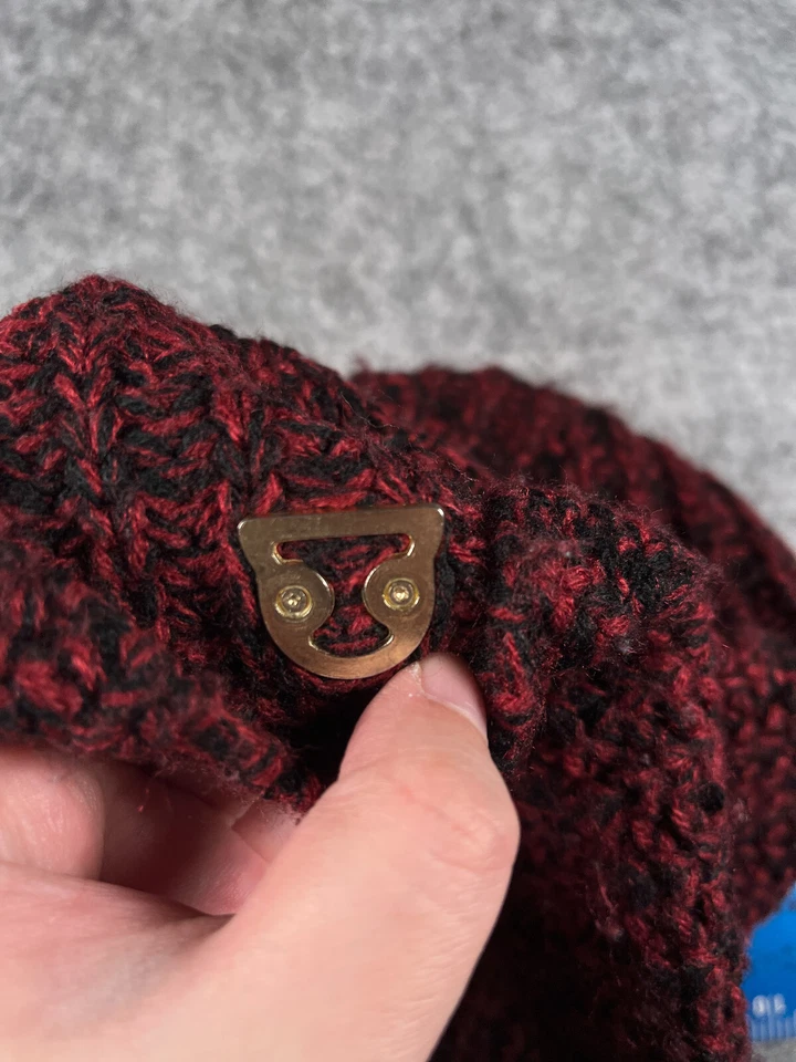 Obey Giant Rose Gorro Toque Adulto Talla Única Rojo Tejido 100% Acrílico Patín Nieve Esquí Foto 4 de 4