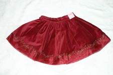 Gymboree HOLIDAY TRADITIONS Red Tulle Hem Velveteen Skirt NWT 3 4