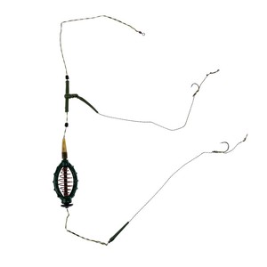 Carp Fishing Feeder Fishing Baits Cage Hook Rig Set Lead Sinker