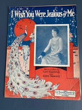 Sheet music I Wish You Were Jealous of Me Grace Aldrich 1926