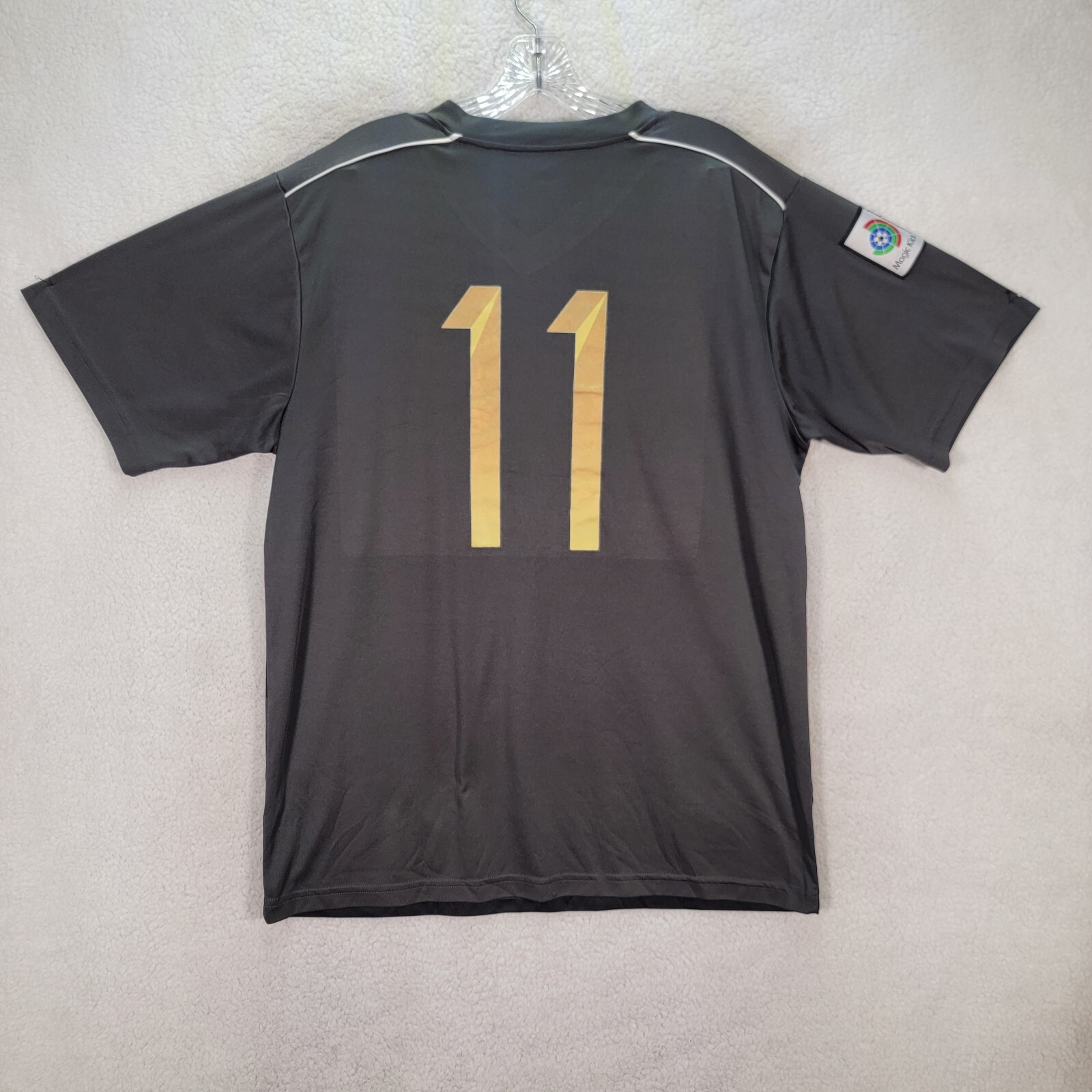 Magic Kick Gray Striped High Rollers Graphic Tee … - image 15