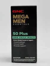 GNC Mega Men Essentials 50-Plus One Daily Multivitamin, 60 Tablets