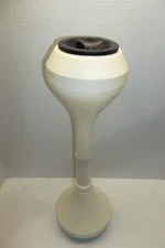 Vintage White Plastic Stand Ashtray Mid Century MOD Space Age 21"