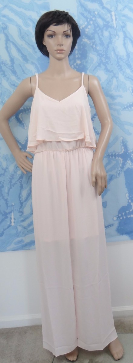 layered top maxi dress Oceana Layered Ruffle Maxi Dress White XS