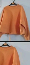M S Womens Orange Sweatshirt UK 12