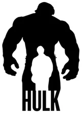 Hulk 11" Black vinyl decal for Cars, Trucks windows laptop notebook