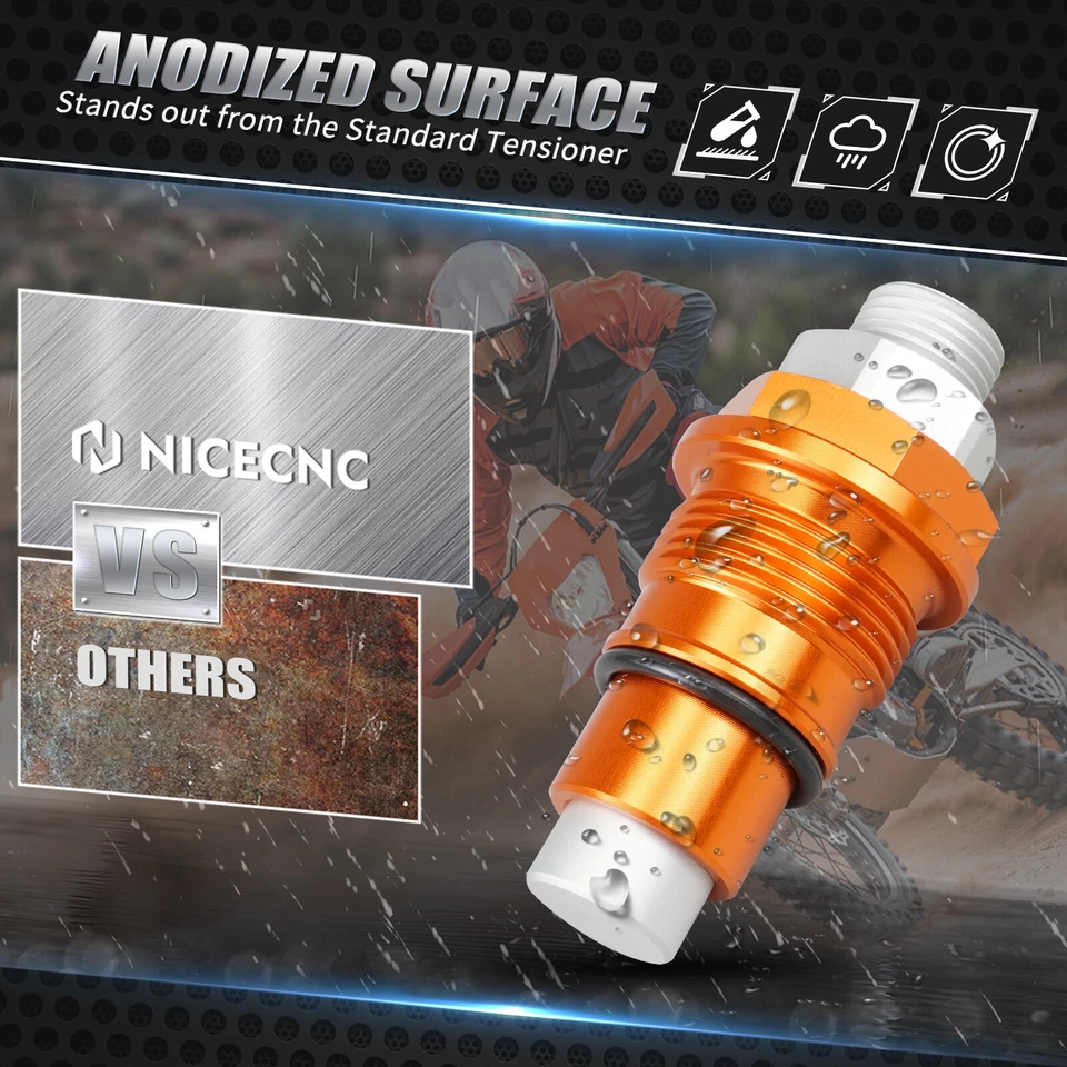 Tensor de cadena de distribución de leva manual para KTM 250 SXF XCF 2007-2022 EXCF 2017-2023 Foto 3 de 4